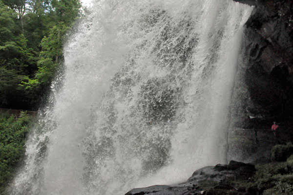 Dry Falls thundering past the two RV Gypsies